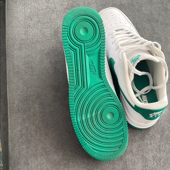 Nike Air Force 1 White with Green Highlights